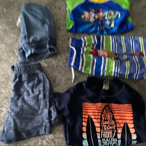 Carter's Other - Boys mixed brand shorts shirt bathing suit bundle size 4T